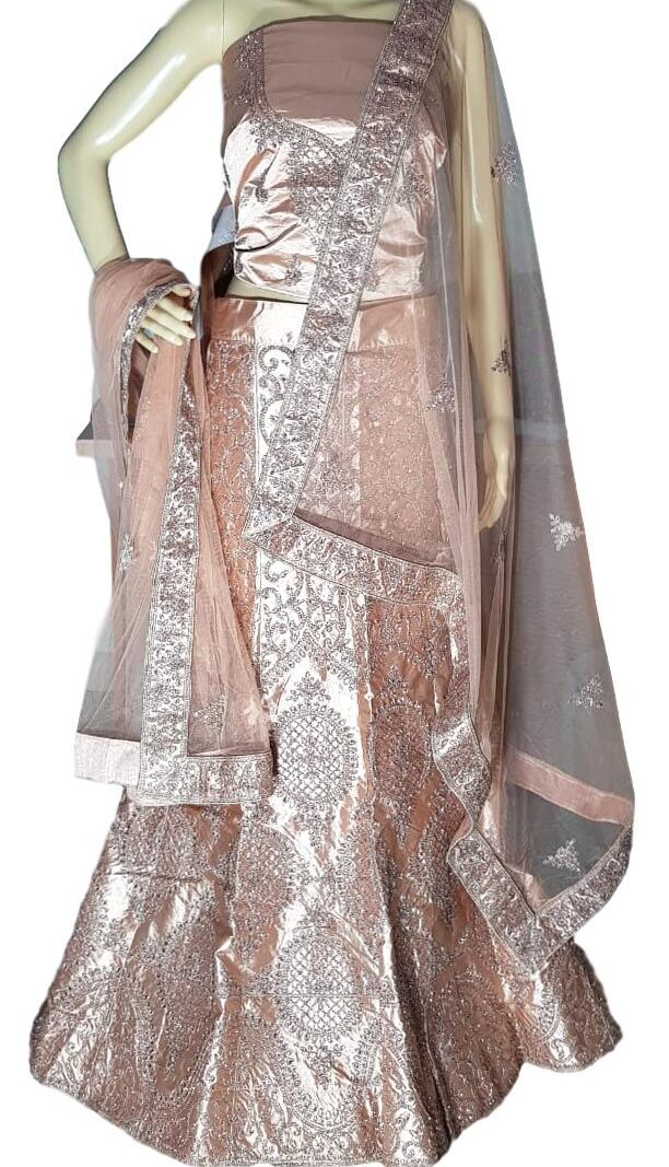 HashtagTrending Fashions designer lehenga choli for Party and Wedding (Copper)