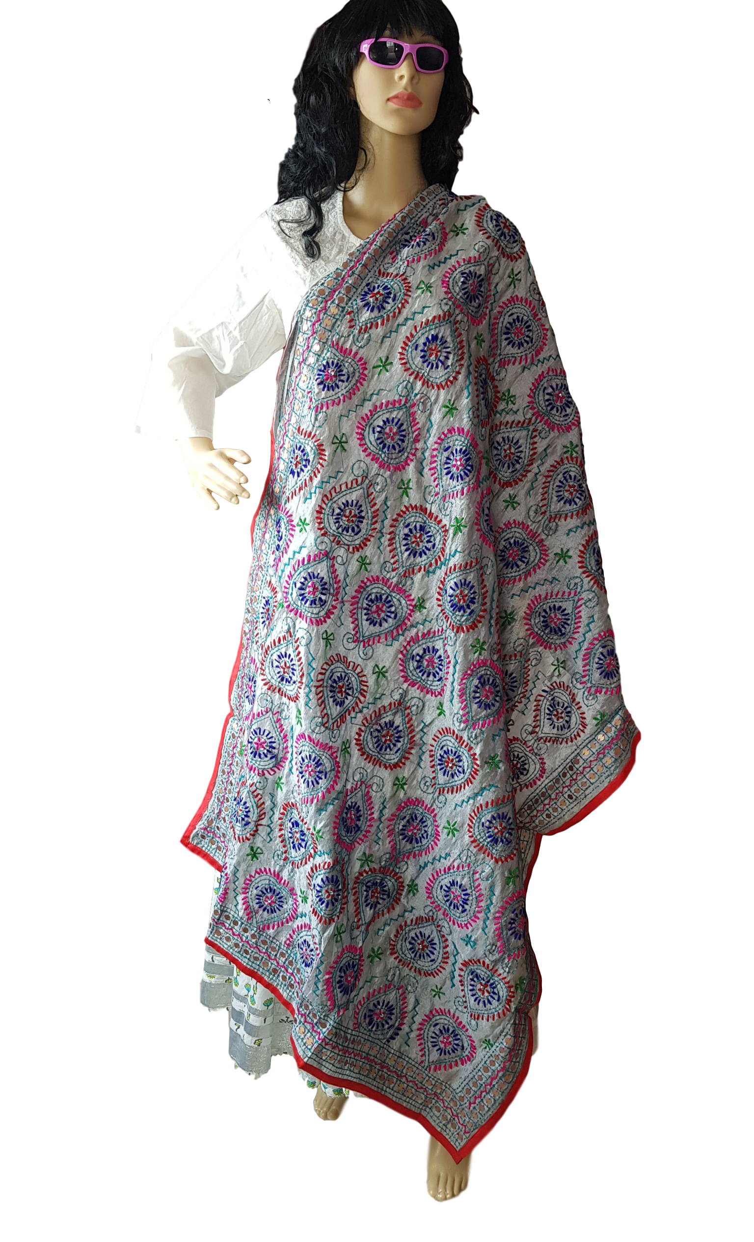HashtagTrending Fashions Heavy Phulkari Dupatta for Women - Image 3