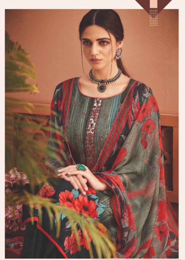 Designer dress material for comfort and elegance- Grey