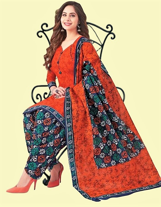 HashtagTrending Fashions cotton printed dress material for summer wear