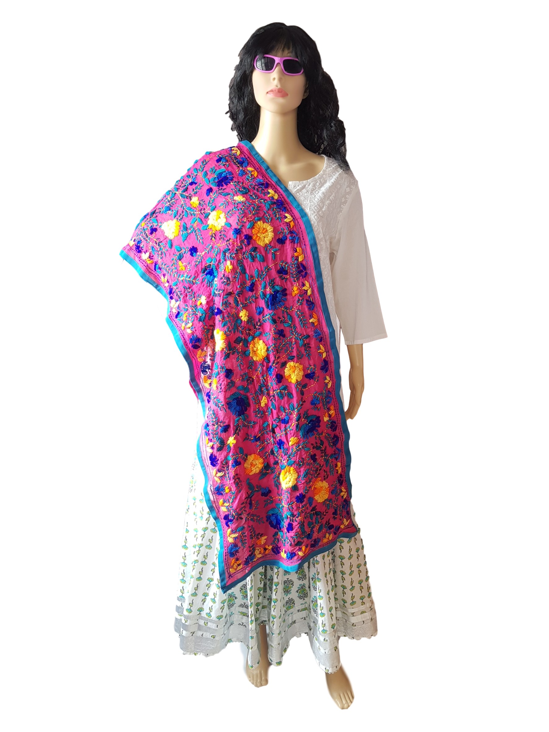 HashtagTrending Fashions Heavy Phulkari Stole - Image 3