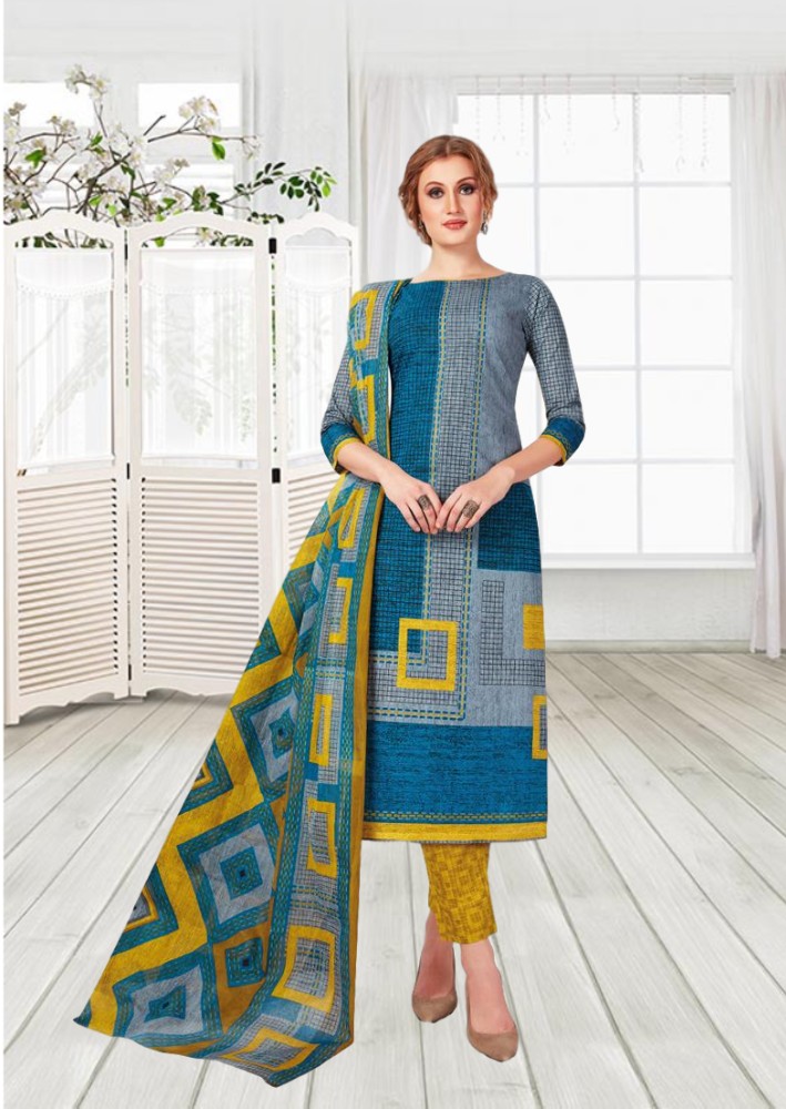 HashtagTrending Fashions cotton printed dress material for summer wear