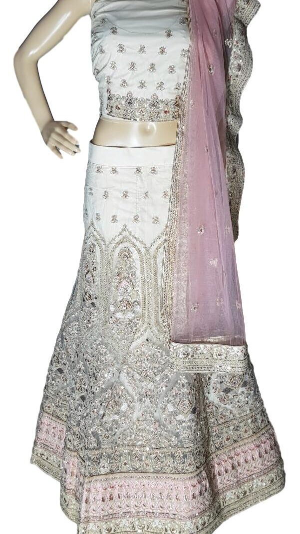 HashtagTrending Fashions Designer Lehenga Choli Pink with Zari work for Wedding, Engagement and Party
