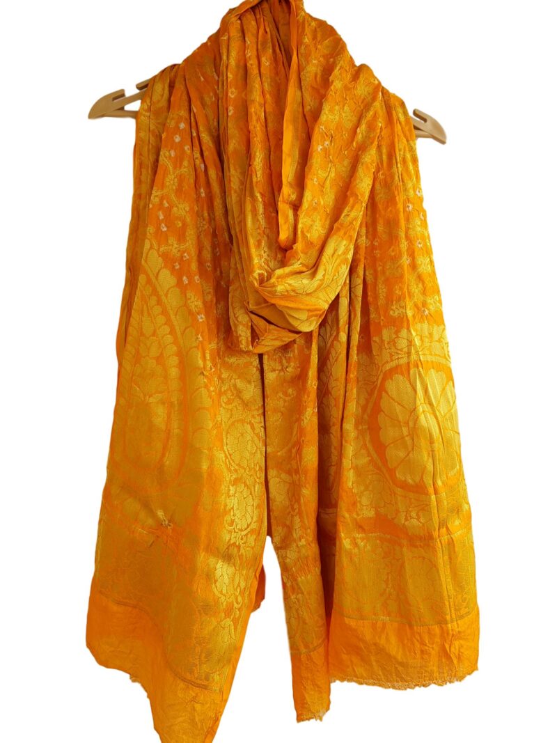 Surmayee Banarasi Bandhej Dupatta