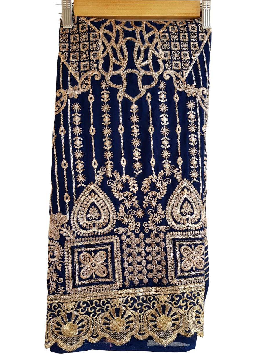 HashtagTrending Fashions Women Georgette dress material with Heavy Embroidery - Image 4