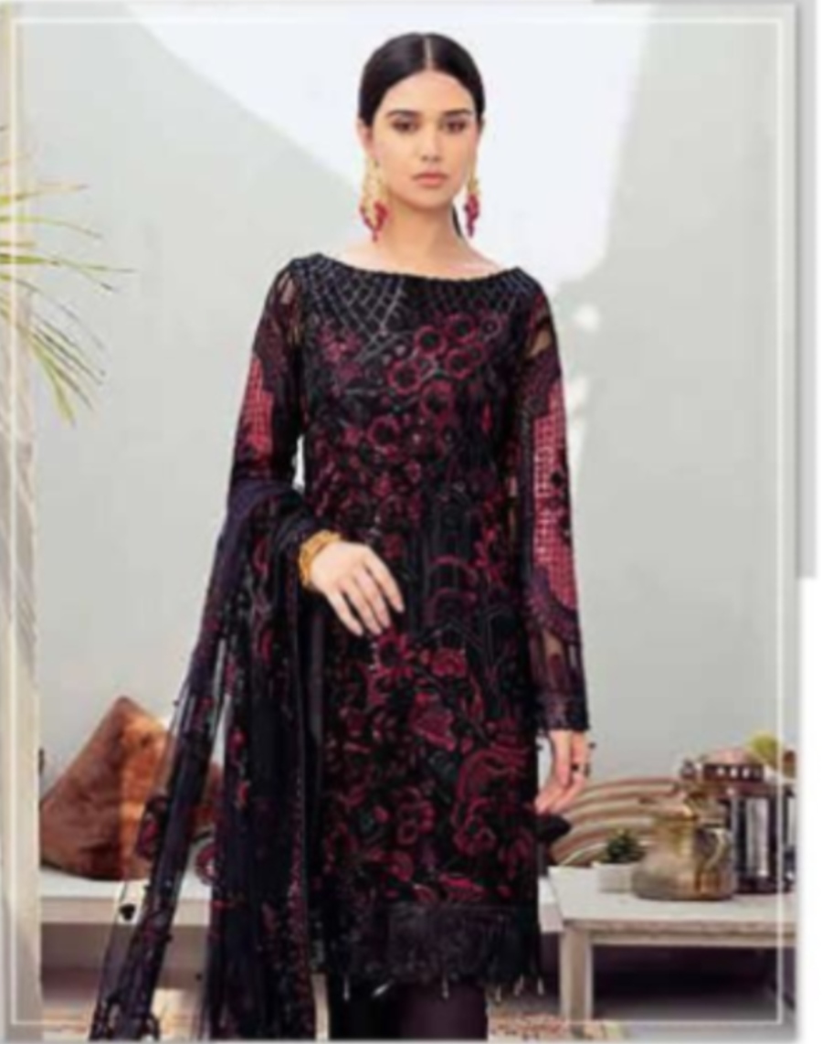 HashtagTrending Fashions Women Georgette dress material with Heavy Embroidery - Image 2