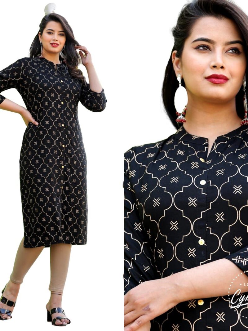 HashtagTrending Fashions Womens Stitched Rayon Kurti