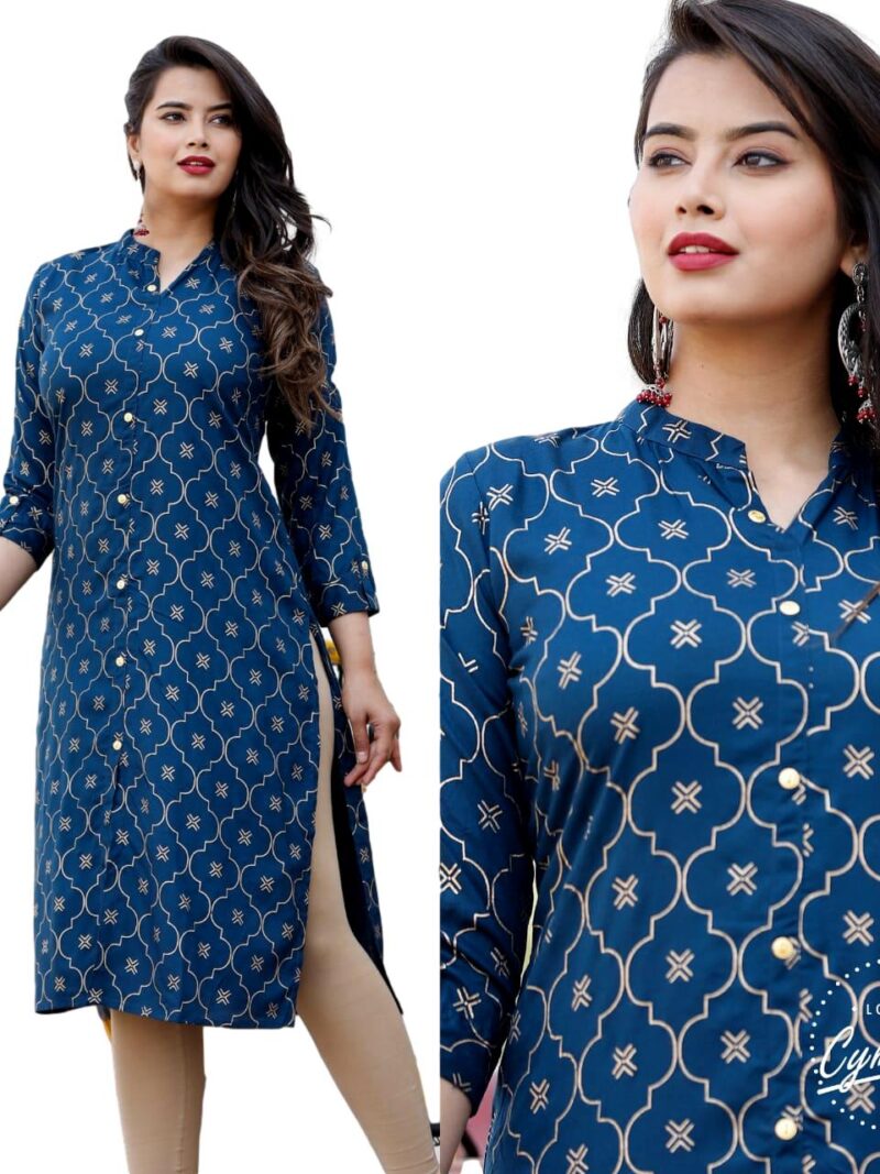 HashtagTrending Fashions Womens Stitched Rayon Kurti