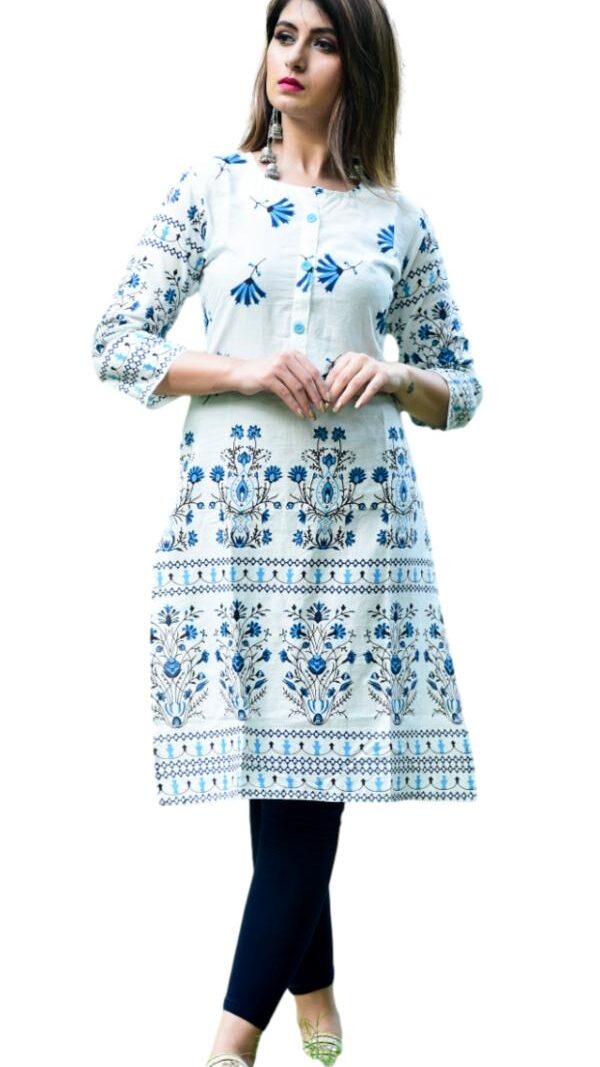 HashtagTrending Fashions Womens Stitched Cotton Kurti
