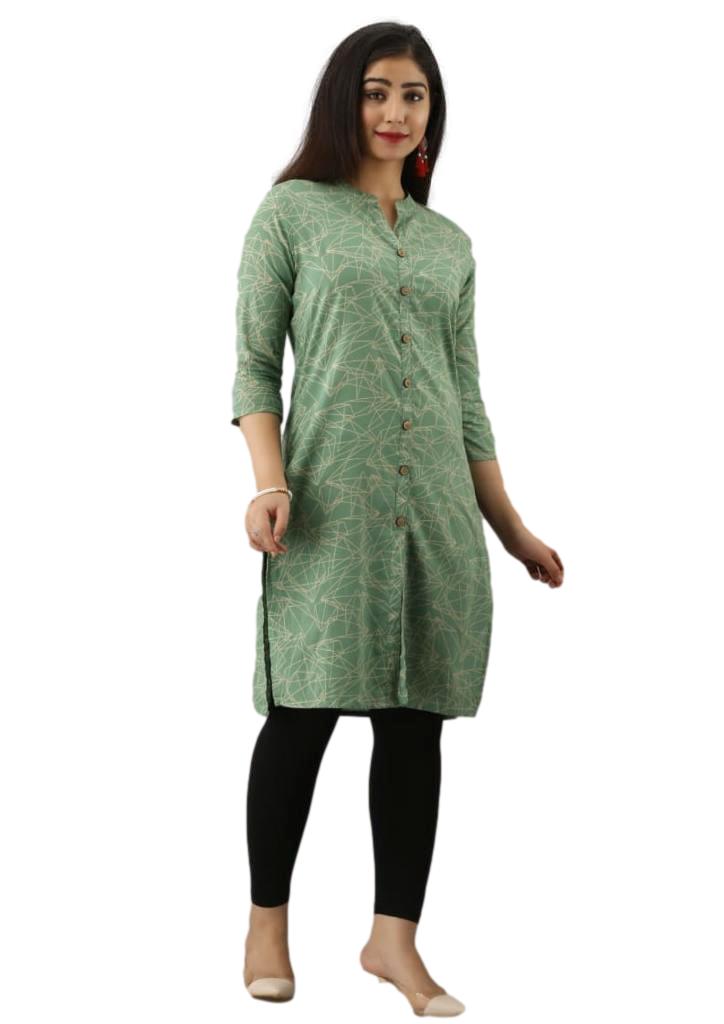 Women's Stitched Rayon Kurti