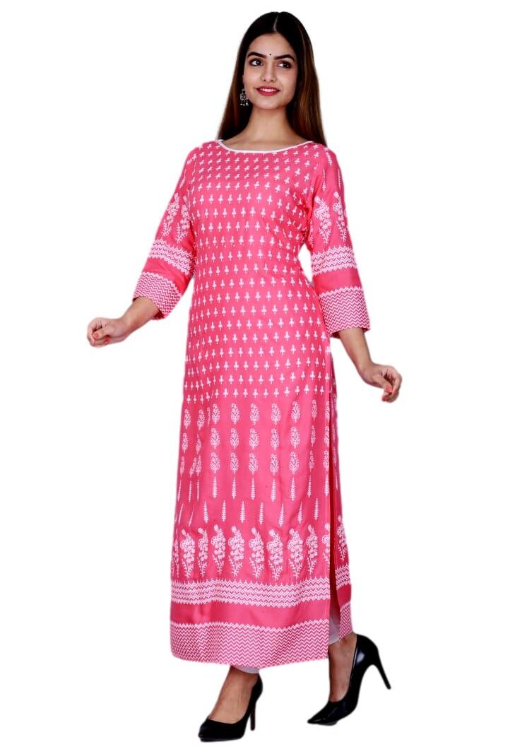 HashtagTrending Fashions Womens Stitched Rayon Kurti