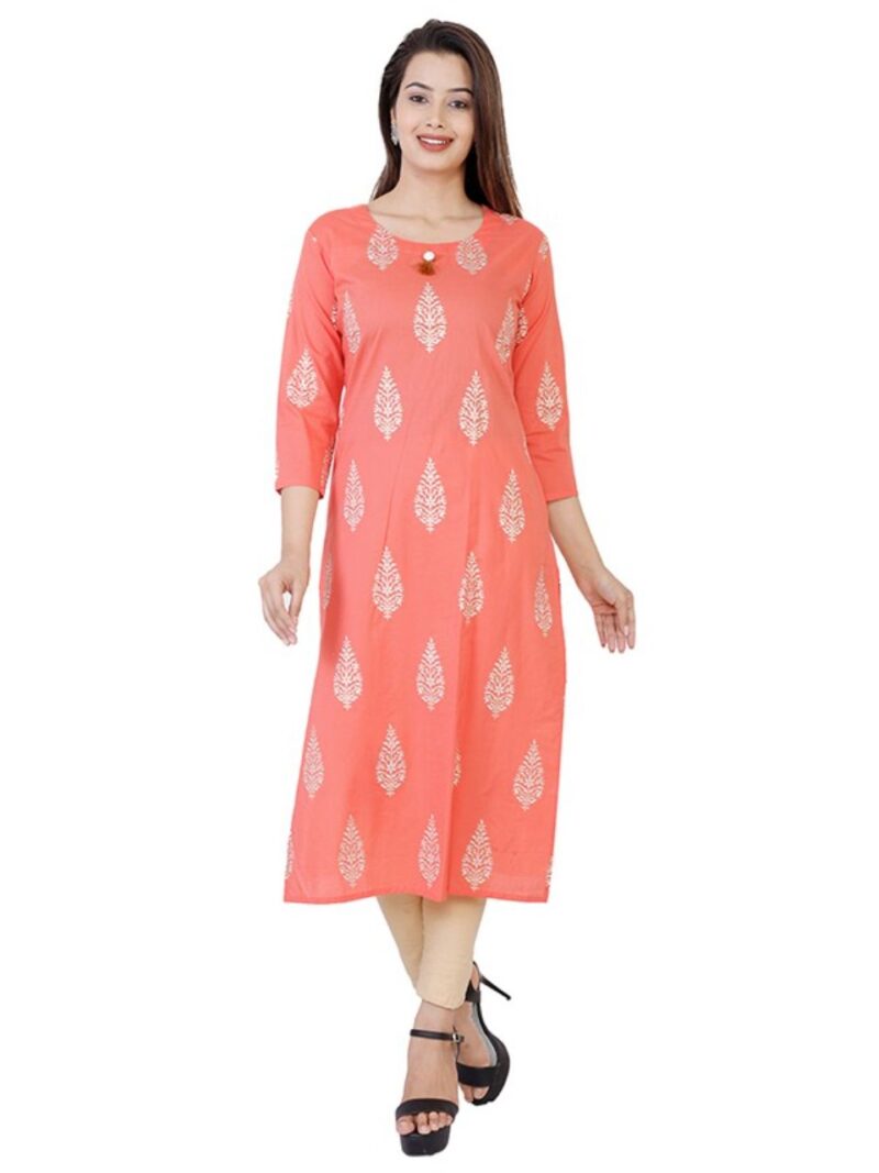Women's Stitched Cotton Kurta
