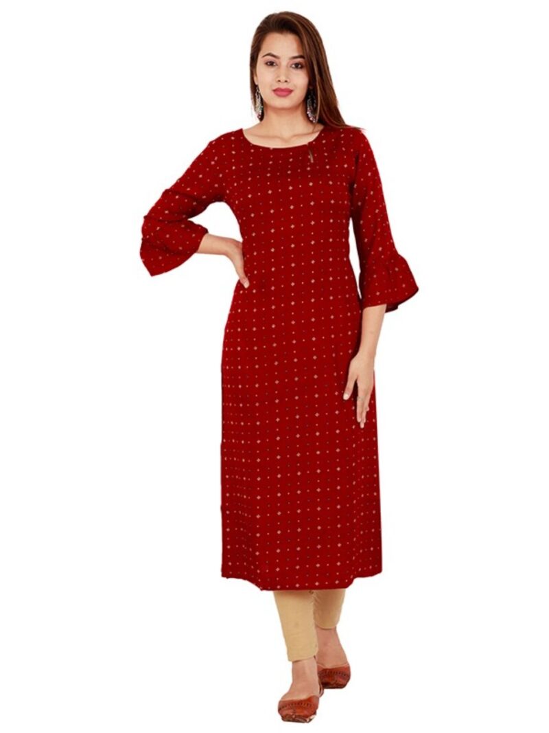 Women's Stitched Rayon Kurta