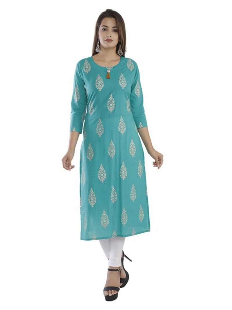 Women's Stitched Cotton Kurta