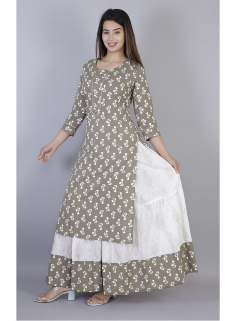 Women's Stitched Cotton Kurta Set