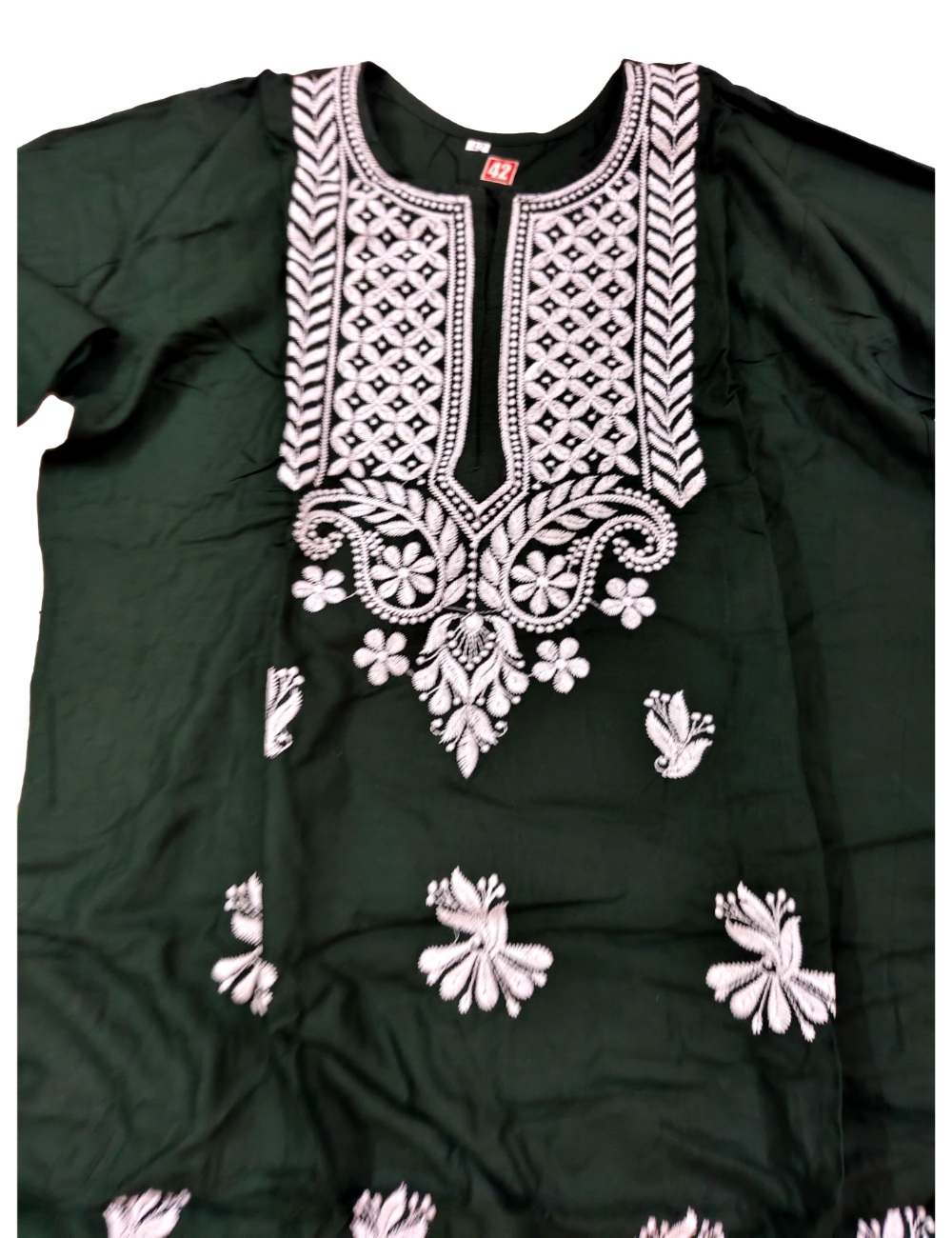 Cotton Kurta Set-Green - Image 3