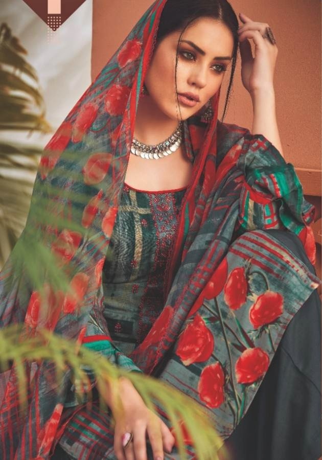 Designer dress material for comfort and elegance - Grey