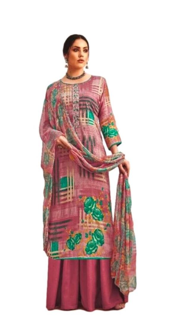 Designer dress material for comfort and elegance-Pink