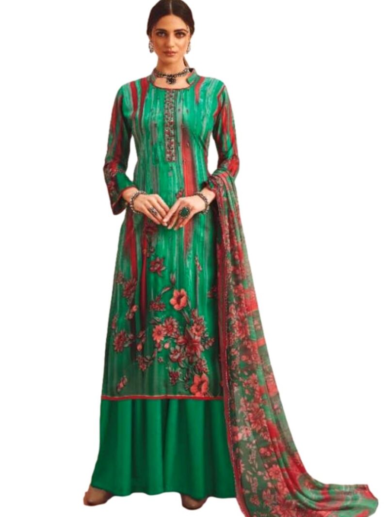 Designer dress material for comfort and elegance - Green
