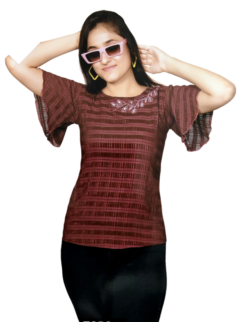 Chiffon Western Top for Women