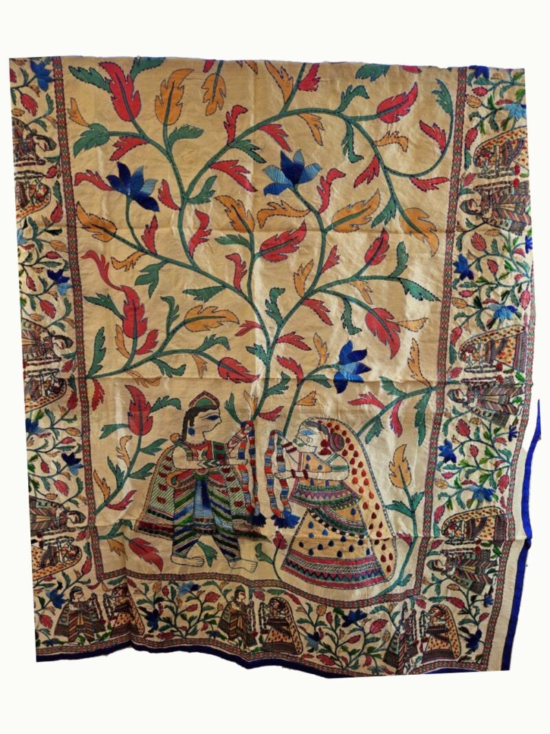 Heavy Phulkari Dupatta for Women with full handwork - Multicolour