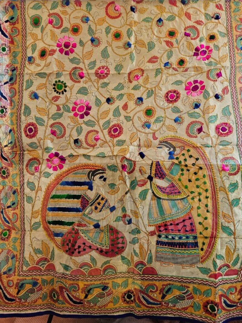 Heavy Phulkari Dupatta for Women with full handwork - Multicolour