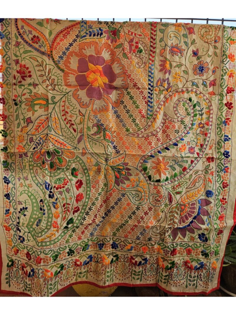 Heavy Phulkari Dupatta for Women with full handwork - Multicolour