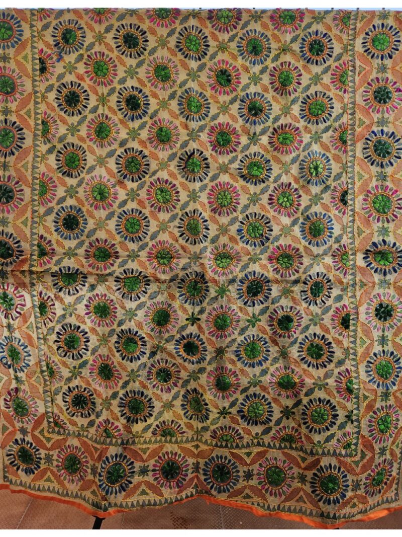 Heavy Phulkari Dupatta for Women with full handwork - Multicolour