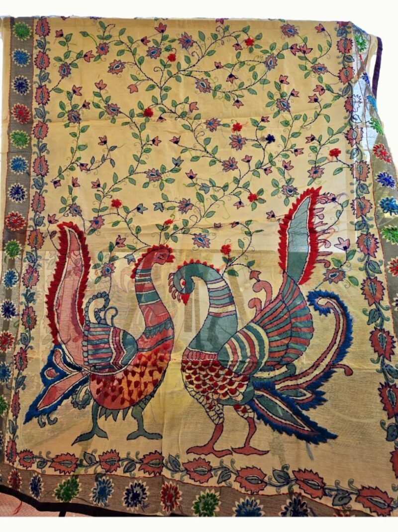 Heavy Phulkari Dupatta for Women with full handwork - Multicolour