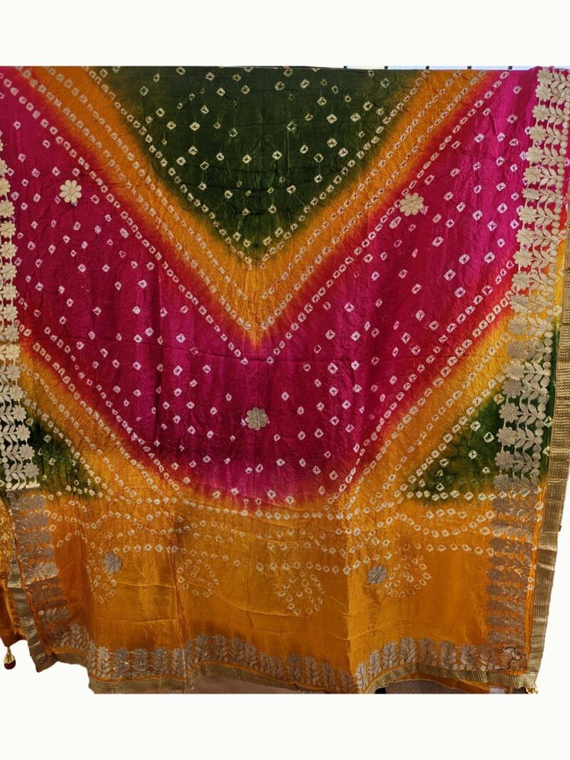HashtagTrending Fashions Bandhej Dupatta - Multicolored