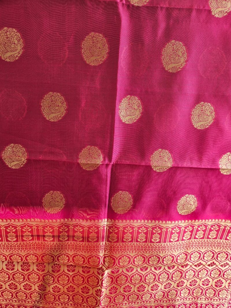 Surmayee Banarasi Dupatta-Pink