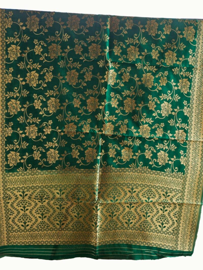 Surmayee Banarasi Dupatta-Green