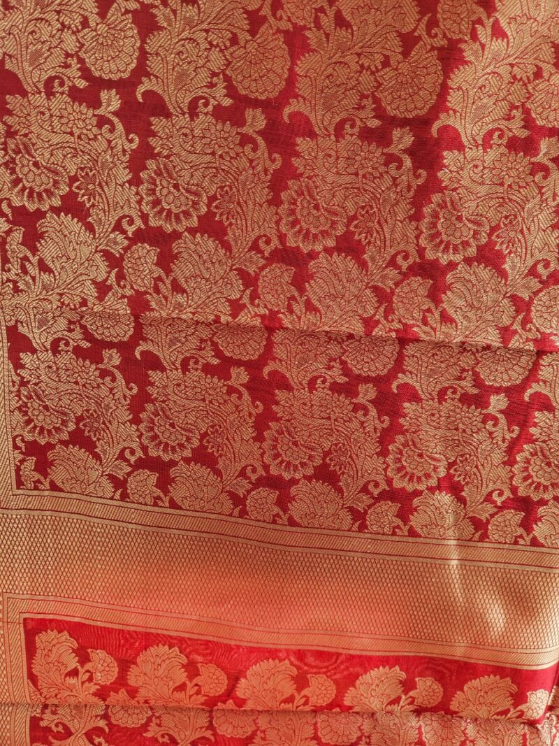 Surmayee Banarasi Dupatta-Maroon
