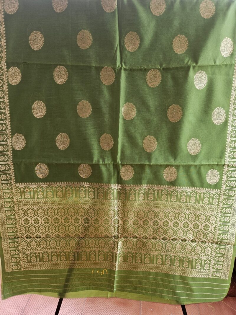 Surmayee Banarasi Dupatta-Green