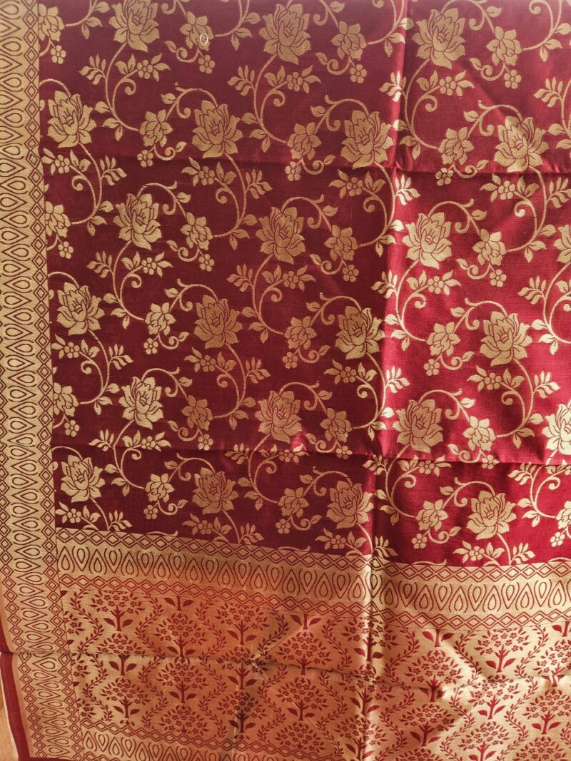 Surmayee Banarasi Dupatta-Maroon