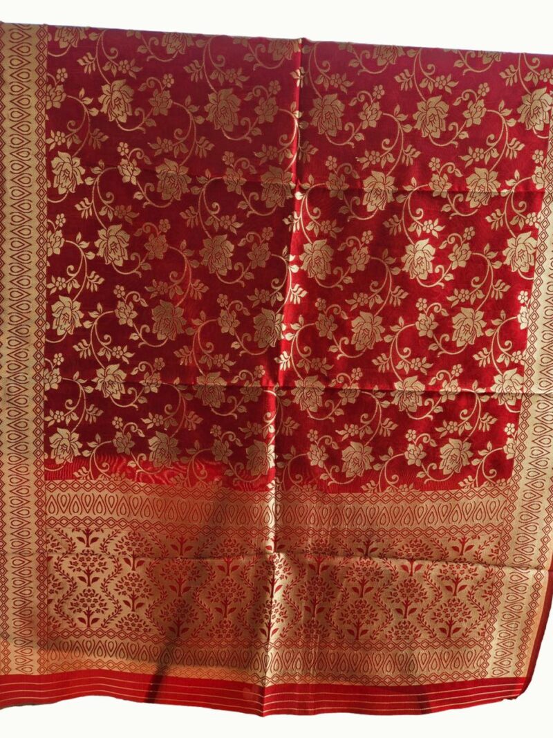 Surmayee Banarasi Dupatta-Red