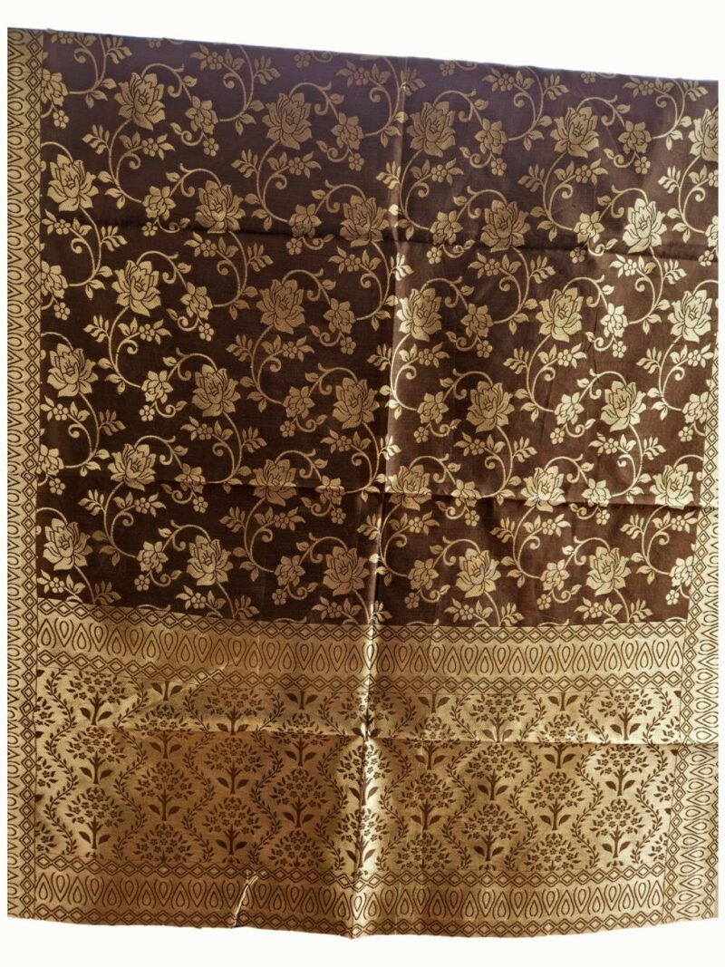 Surmayee Banarasi Dupatta-Dark Brown