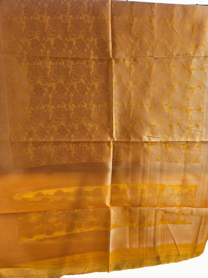 Surmayee Banarasi Dupatta-Yellow Gold