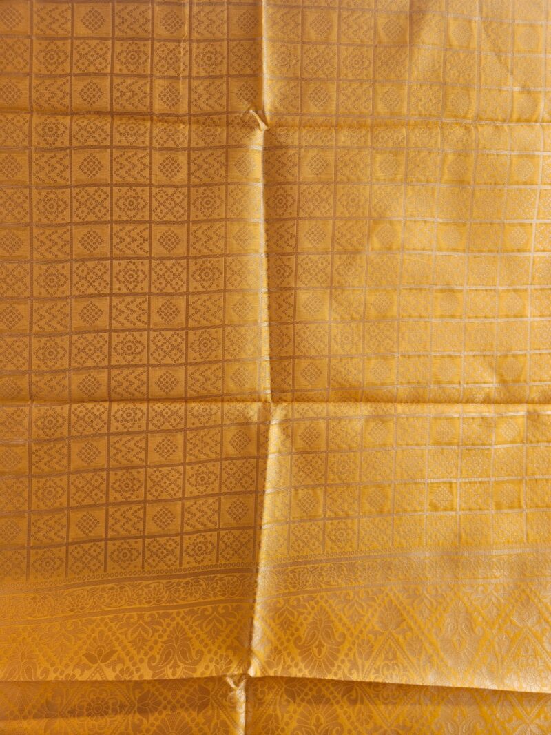 Surmayee Banarasi Dupatta-Yellow Gold