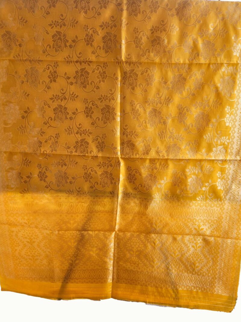 Surmayee Banarasi Dupatta-Yellow Gold
