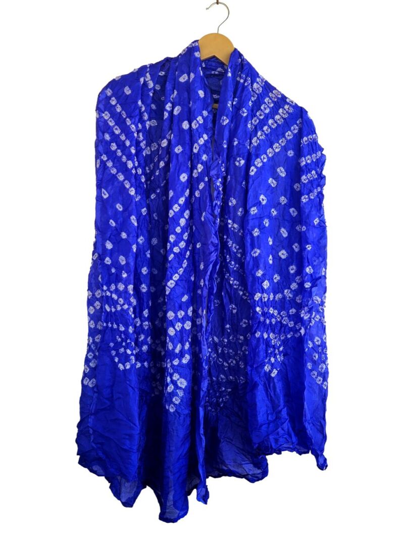 Bandhani/Bandhej Dupatta Art Silk-Blue