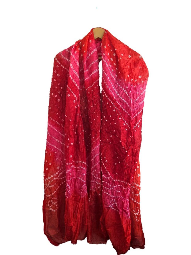 Bandhani/Bandhej Dupatta Art Silk- Multicolor