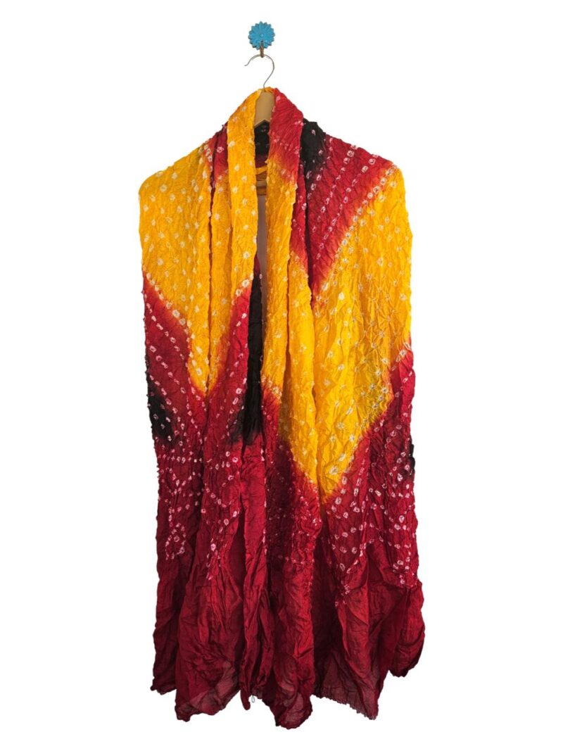 Bandhani/Bandhej Dupatta Art Silk- Multicolor